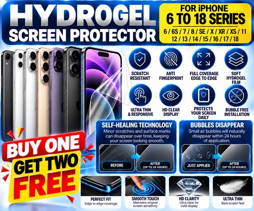 Hydrogel screen protector - 3x,