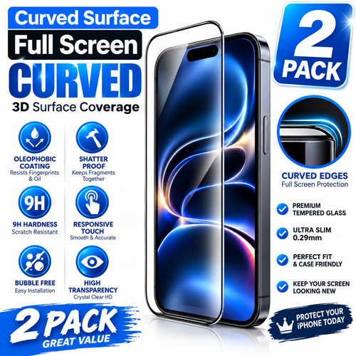 2pack tempered glass - tempered, screen
